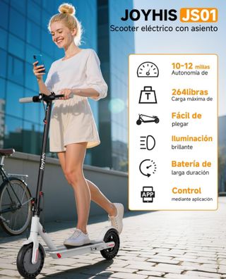 Patinete eléctrico Joyhis JS01 con asiento
