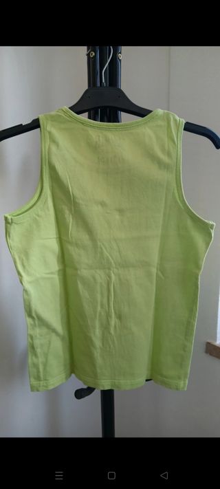 Canotta estiva bimbo verde chiaro