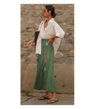 Falda bordados Zara talla M