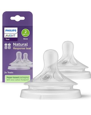 2 Tetinas Philips Avent Natural flujo lento