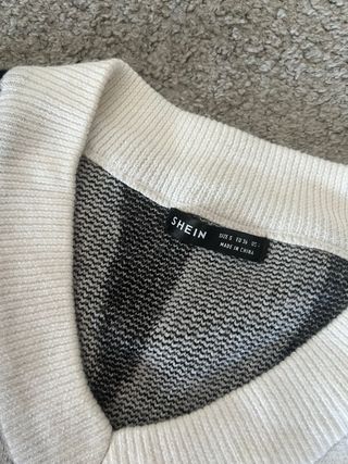 Jersey cebra blanco y negro
