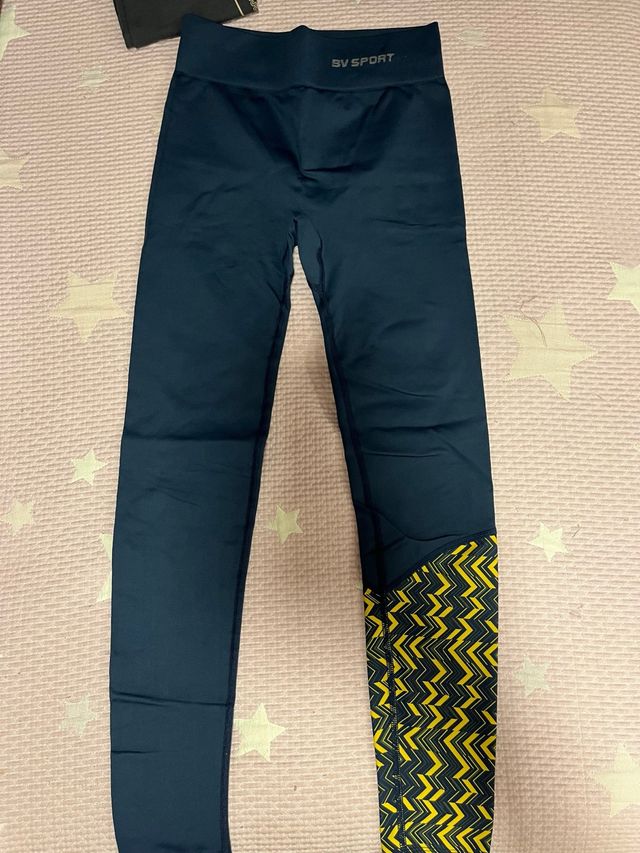 Leggins SV SPORT - Azul y Amarillo