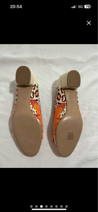 Salvatore Ferragamo Ballerine Beige Arancio