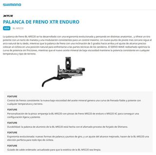 Nuevo Set Frenos Shimano XTR M9220 4 Pistones