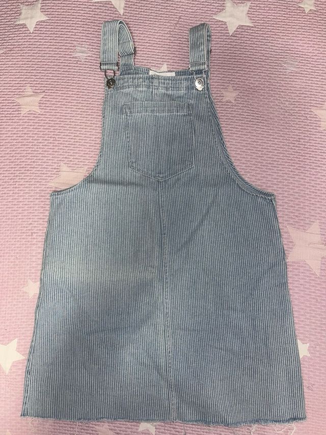 Vestido vaquero a rayas azul y blanco talla 13-14