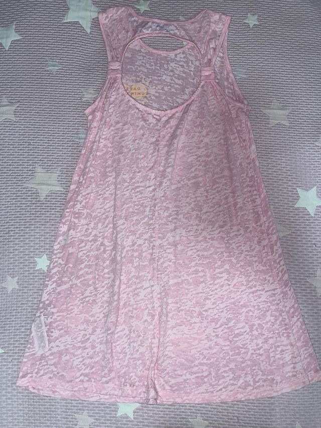 Vestido rosa estampado