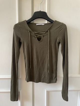 Camiseta Pull&Bear verde 