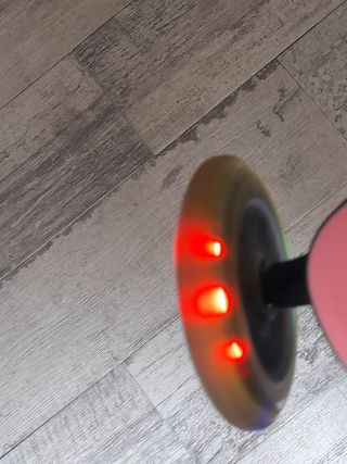 Patinete infantil Globber, rosa, plegable,cn luces