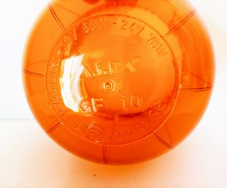 Campânula proteção plástica pirilampo laranja