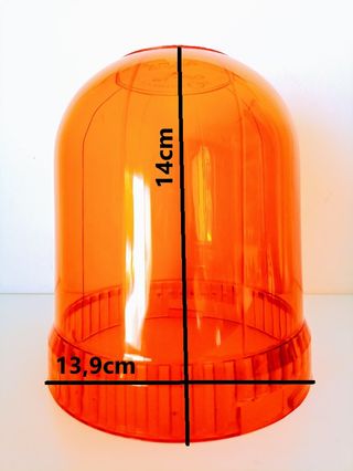 Campânula proteção plástica pirilampo laranja