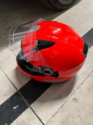 Casco integral moto LS2 y guantes