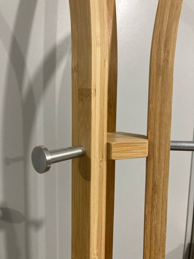 Perchero bambú marrón