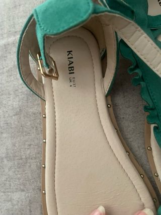 Sandalias KIABI verdes - Talla 37