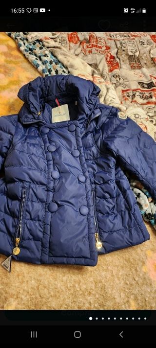 Chaqueta acolchada Moncler azul