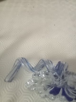 2 Fiori Vetro Dipinti a Mano