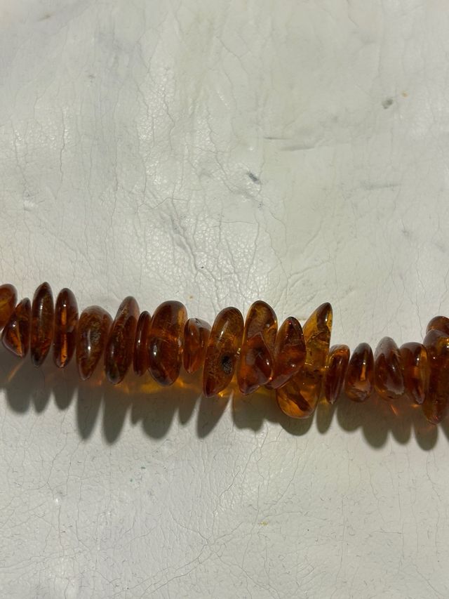 Collana ambra naturale marrone