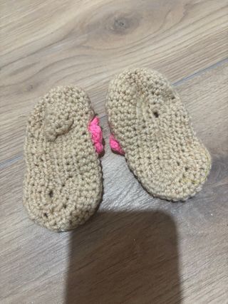 Scarpine neonato uncinetto
