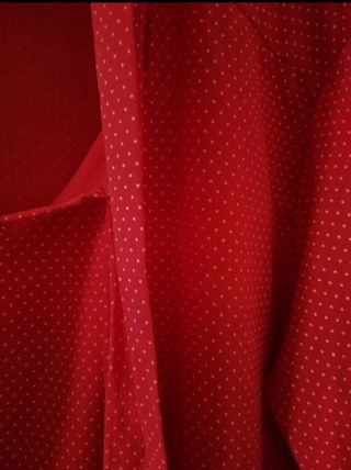 Blusa rossa a pois tg.46