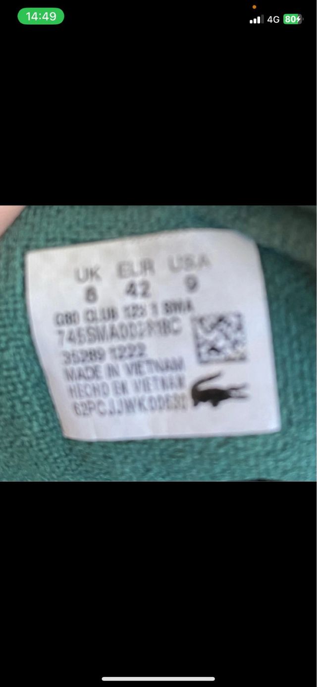 Scarpe Lacoste bianche in ottime condizioni