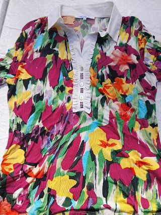 Camicia fantasia multicolor tg 50
