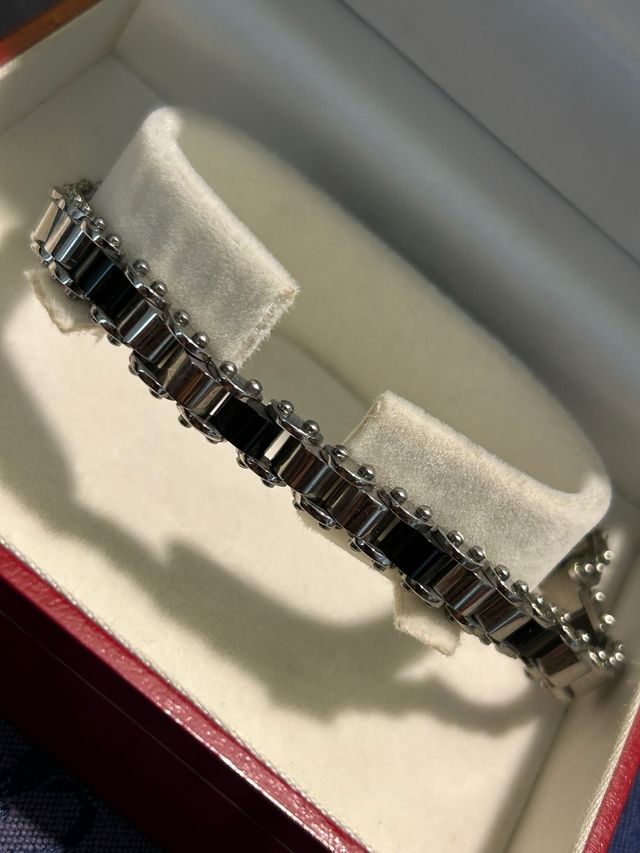 Bracciale acciaio nero