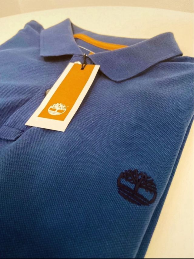 Polo Timberland Azul Hombre talla S Nueva