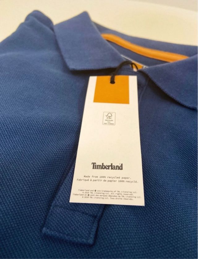 Polo Timberland Azul Hombre talla S Nueva