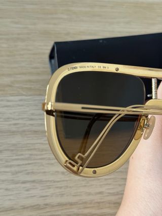 Fendi Gafas Sol - Marrón Dorado