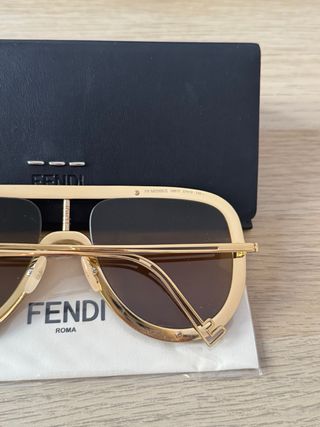 Fendi Gafas Sol - Marrón Dorado