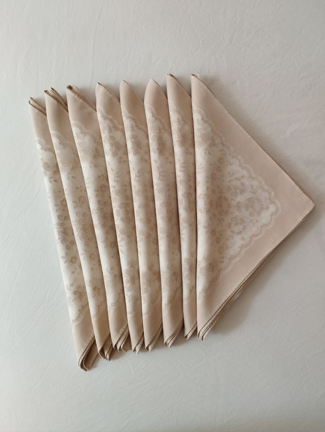 Servilletas encaje impreso en transparencia