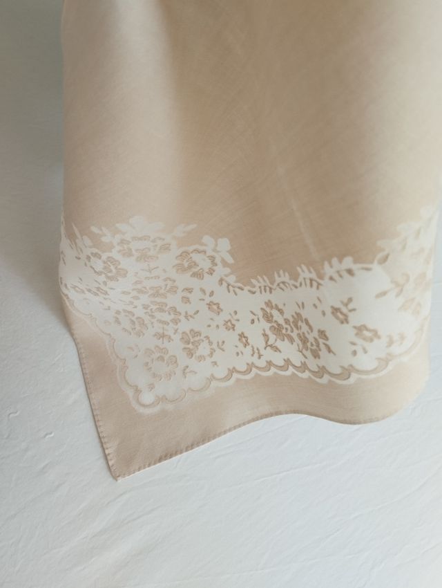 Servilletas encaje impreso en transparencia