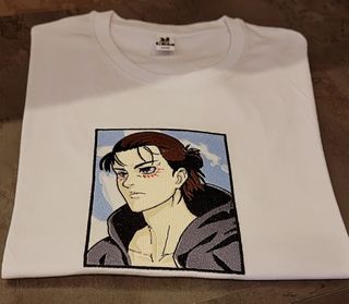 Maglietta Attack on Titan eren  ricamata