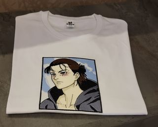 Maglietta Attack on Titan eren  ricamata