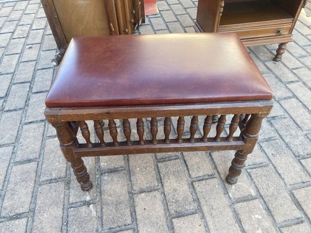 Reposapiés vintage marrón