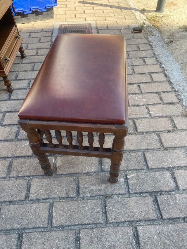 Reposapiés vintage marrón