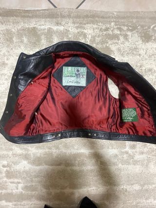 Gilet Costin in pelle nera