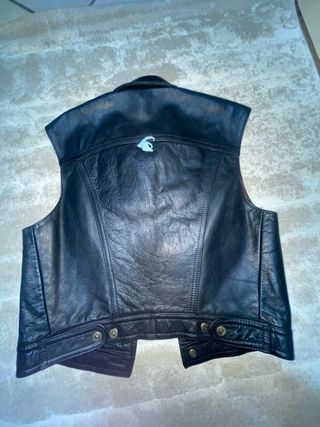 Gilet Costin in pelle nera