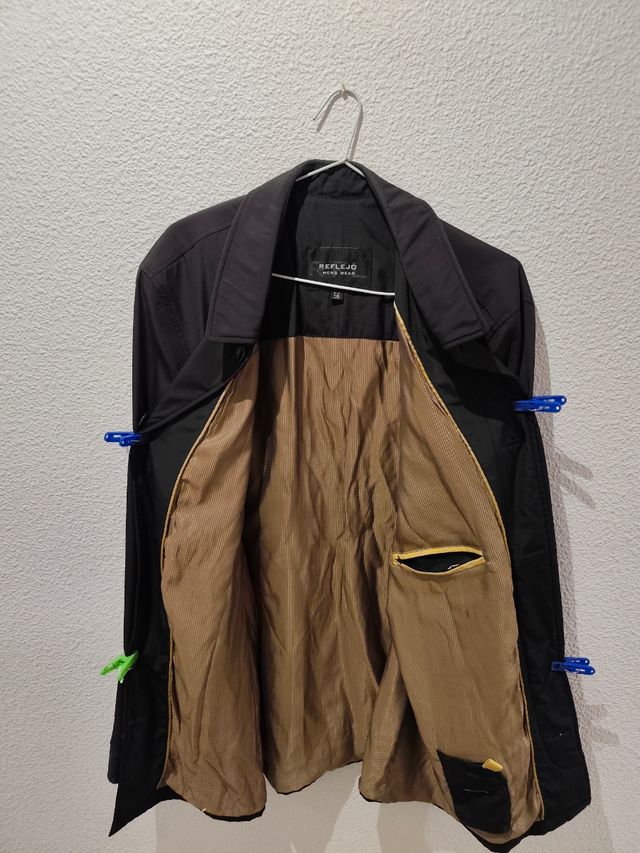 Abrigo Reflejo negro
