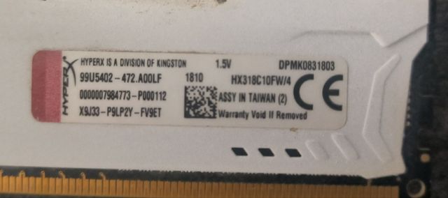 Kingston Hyper Fury DDR3 4 GB de RAM