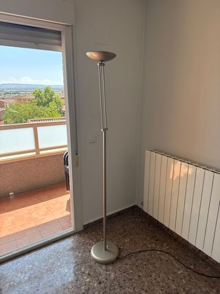 Lámpara salón metal plata