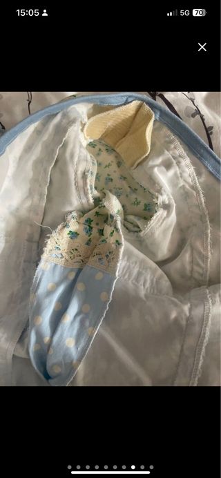 Traje Flamenca niña talla 8 - Azul y Verde