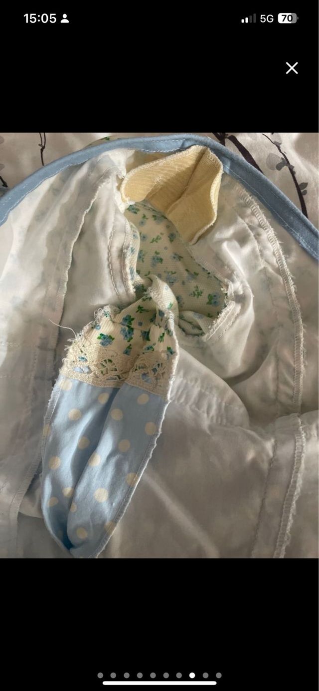 Traje Flamenca niña talla 8 - Azul y Verde