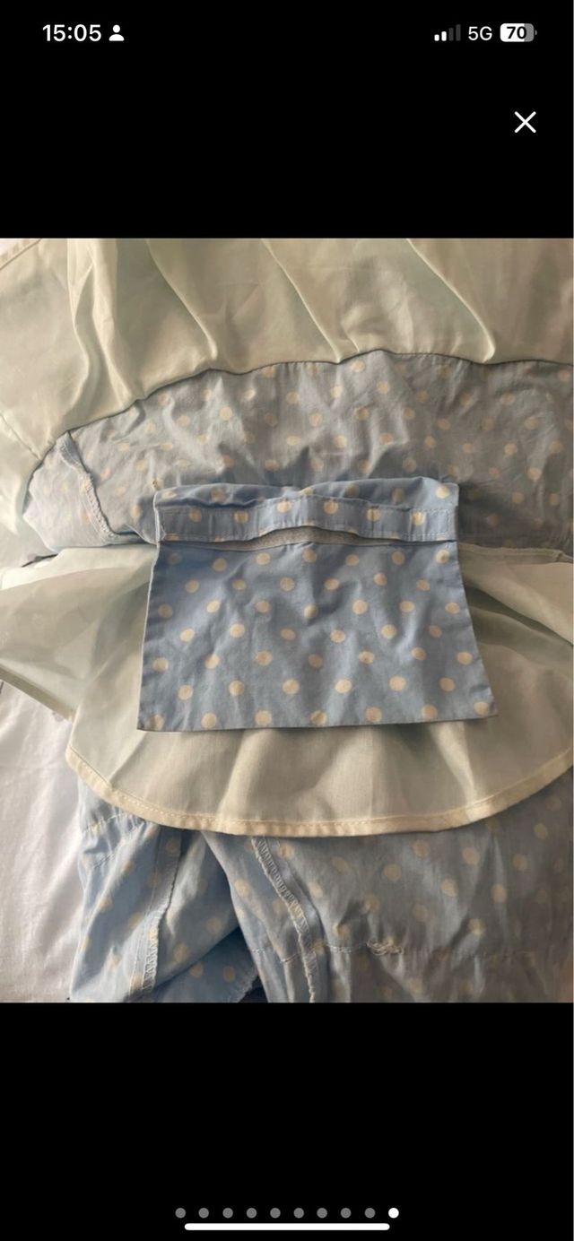 Traje Flamenca niña talla 8 - Azul y Verde