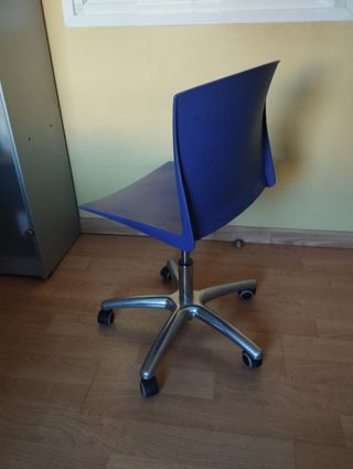Silla giratoria escritorio azul