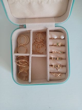 Anillos dorados ajustables