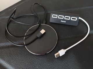 Cargador inalámbrico + USB 2.0 Hub + Kit Aventura