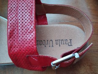 Sandalias rojas Paula Urban