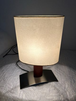 Lámpara mesa moderna - Madera y metal