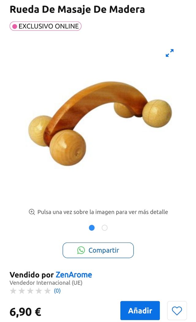 Masajeador rueda de madera