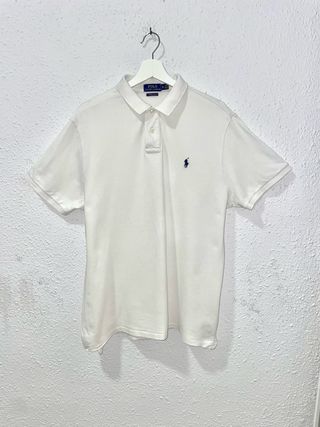 Polo Ralph Lauren Algodon blanco Cusom Slim Fit XL